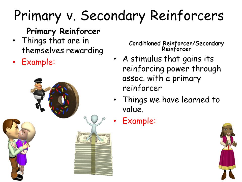 examples of secondary reinforcement
