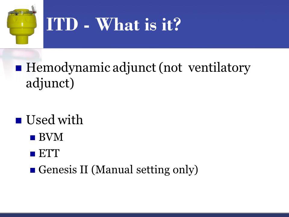 ITD - What is it.