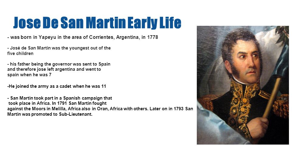 Jose De San Martin And Argentina Ja Lynn Smith Rafael Gonzalez And Michelle Marcial Ppt Download