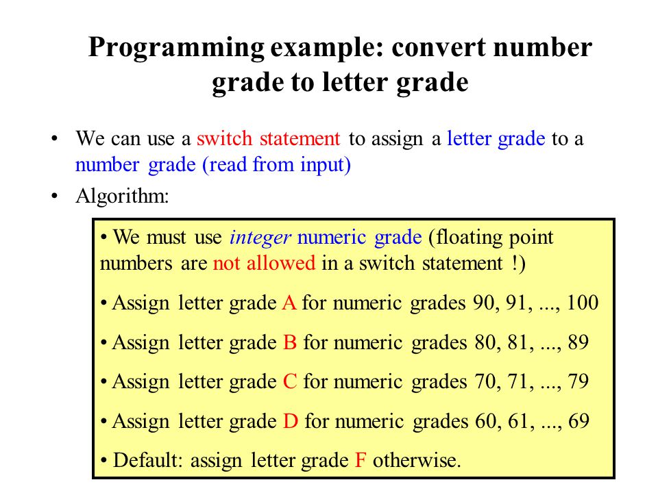 The switch statement an N way selection statement ppt The switch statement an N way selection statement ppt