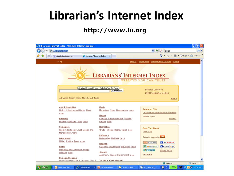 Librarian’s Internet Index Research Skills Development Unit