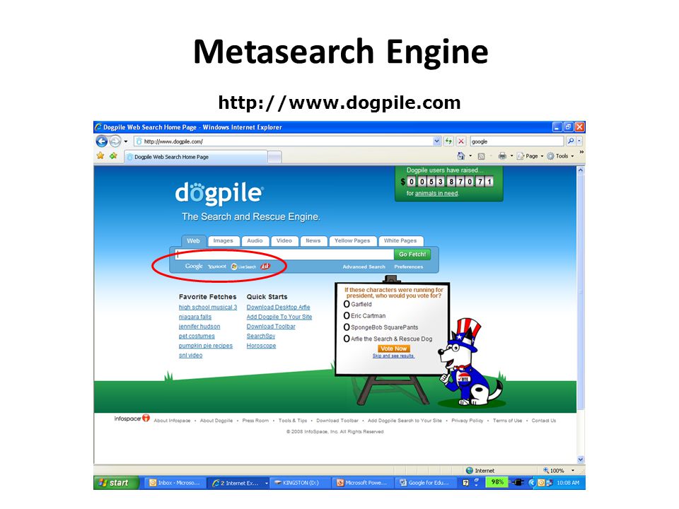 Metasearch Engine Research Skills Development Unit