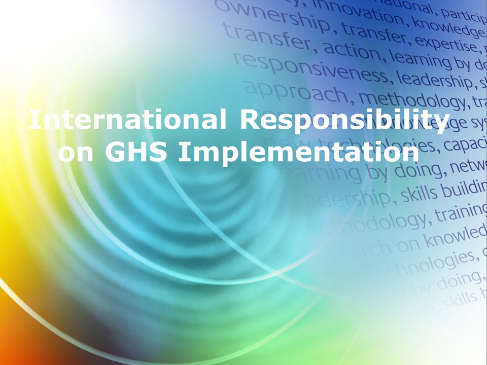 International Responsibility on GHS Implementation