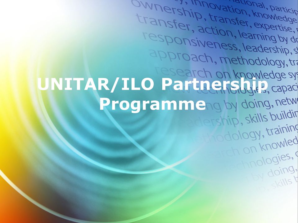 UNITAR/ILO Partnership Programme