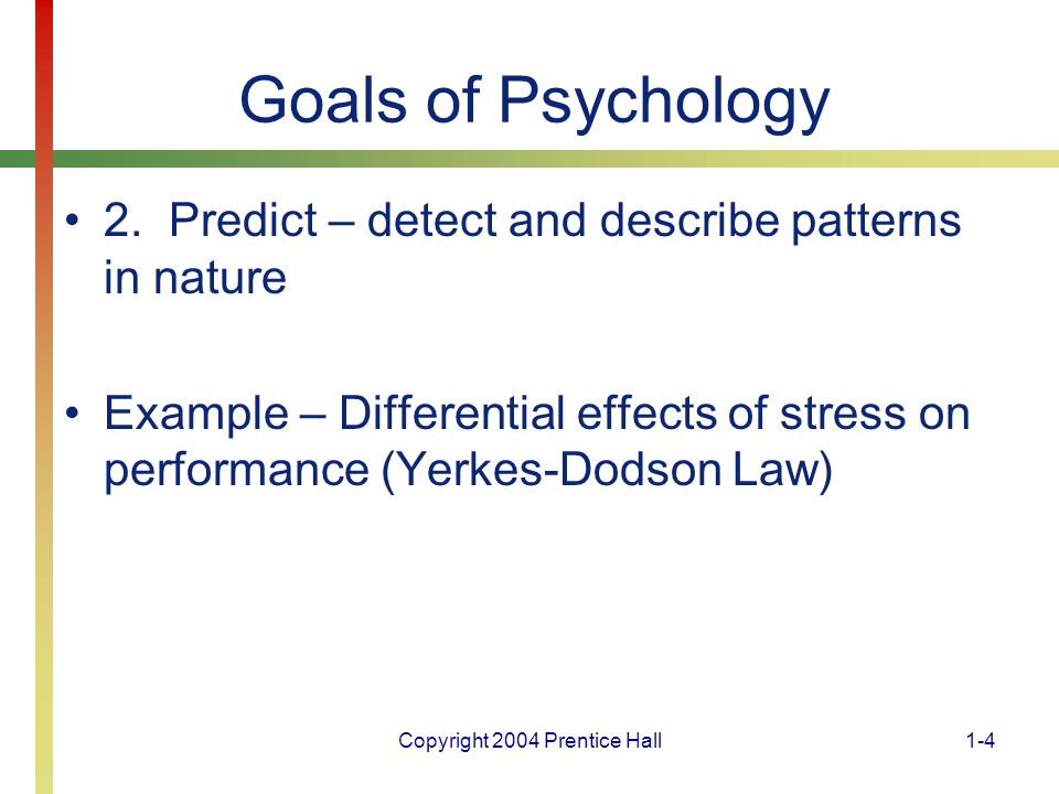 Copyright 2004 Prentice Hall1-4 Goals of Psychology 2.