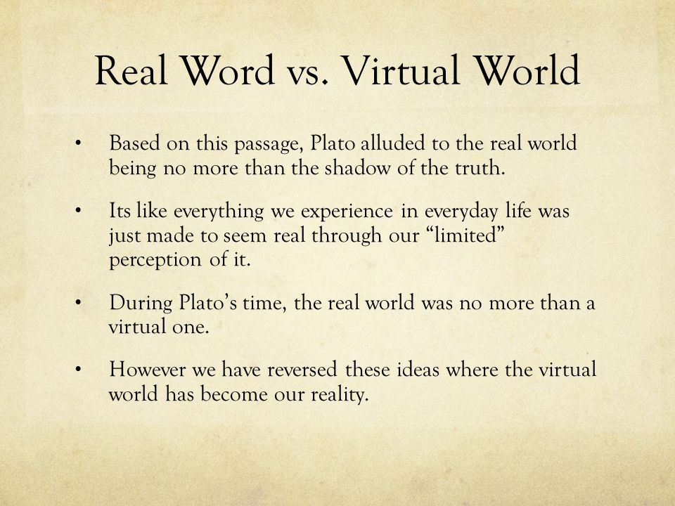 History of the Virtual World Prehistory of the virtual and the history of  virtual technology. - ppt download