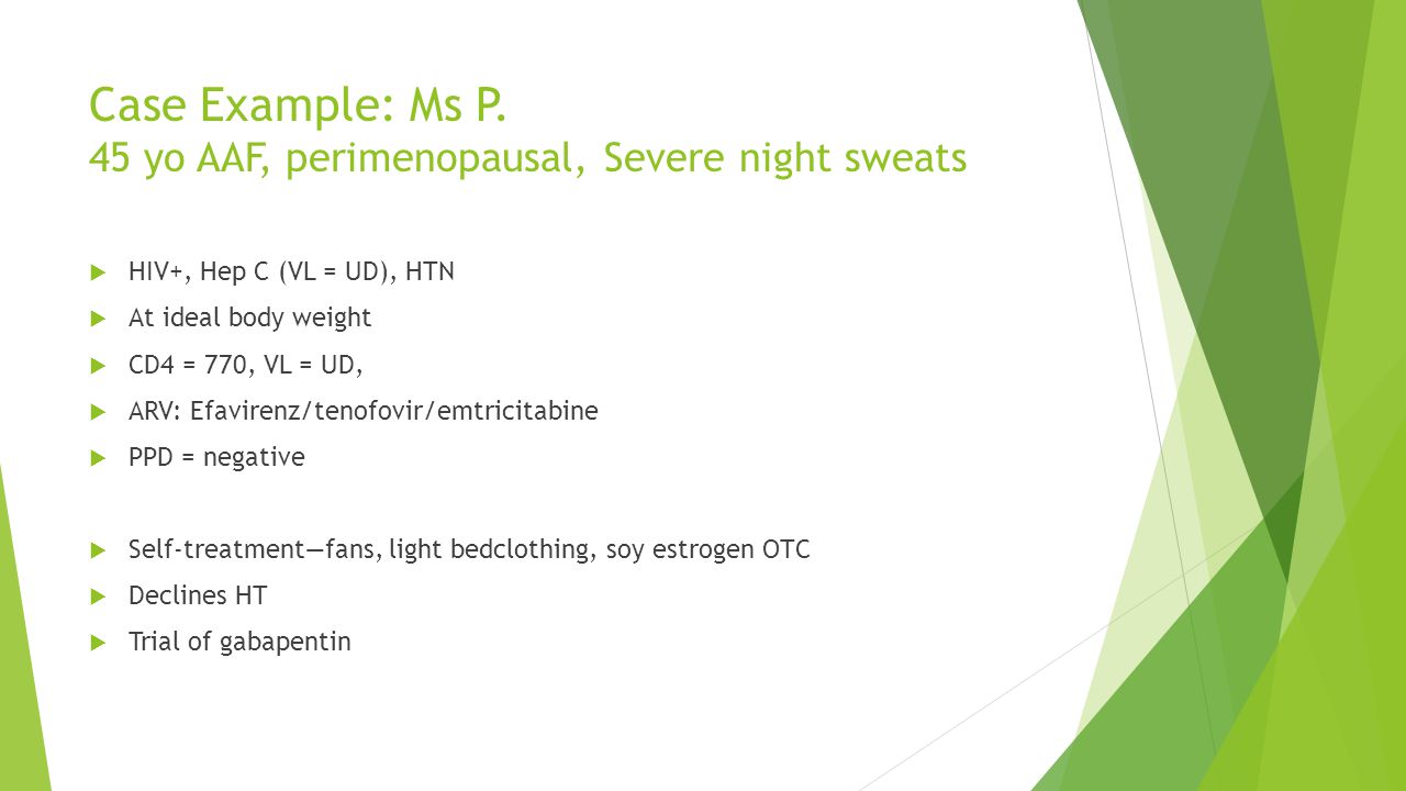 gabapentin night sweats