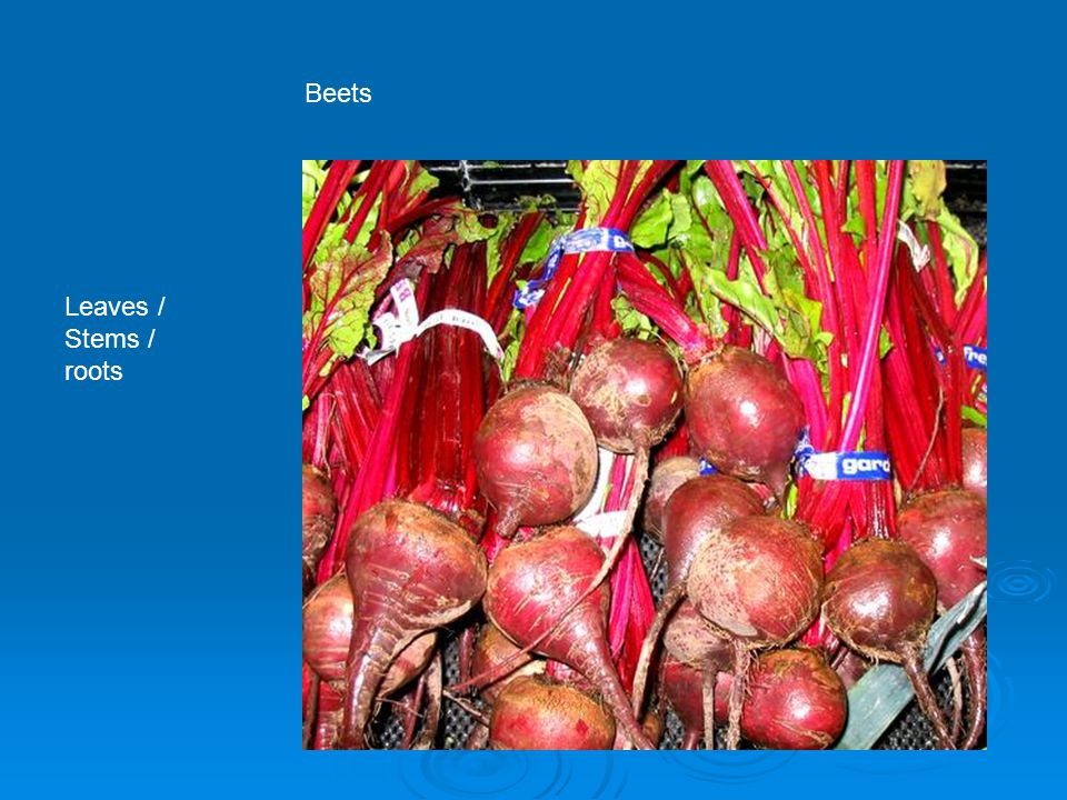 Beets Leaves / Stems / roots
