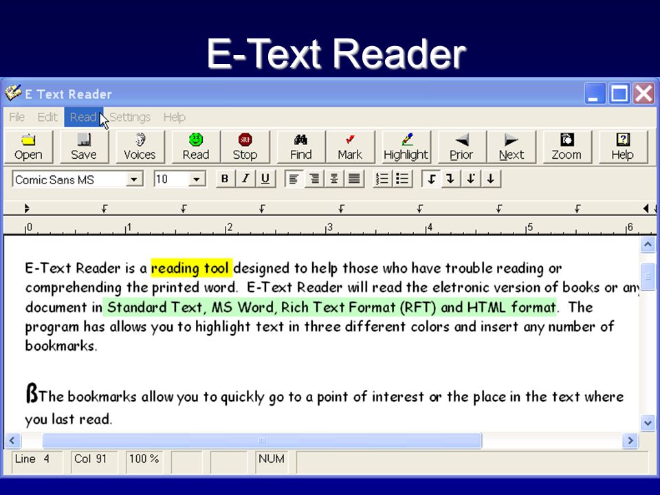 E-Text Reader