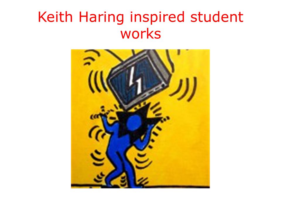 Keith Haring inspired student works