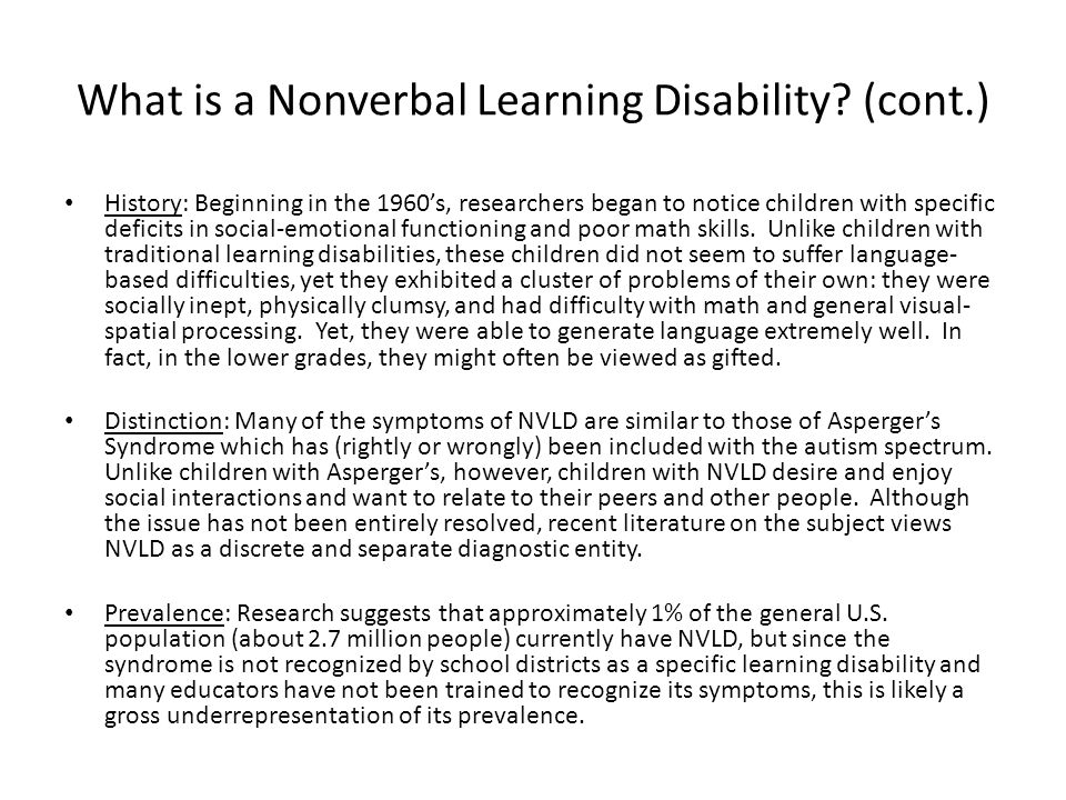 Aspergers Or Nvld Has Your Child Been >> Nonverbal Learning Disability Classroom Assessment And Response Aspergers Or Nvld Has Your Child Been >> Nonverbal Learning Disability Classroom Assessment And Response