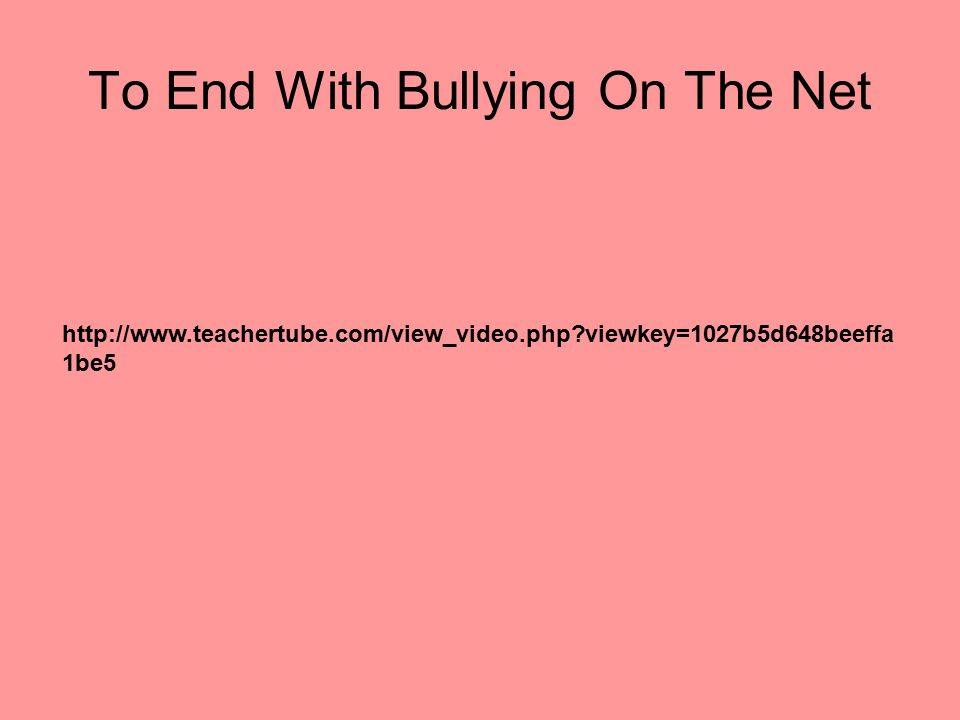 To End With Bullying On The Net   viewkey=1027b5d648beeffa 1be5