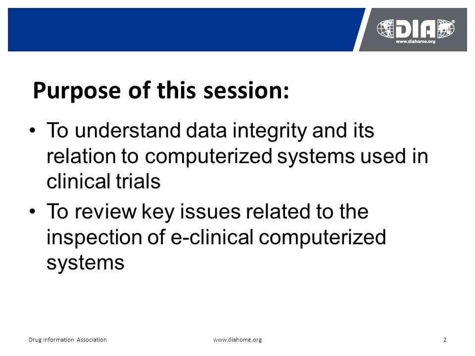 Session 6: Data Integrity and Inspection of e-Clinical Computerized Systems  May 15, 2011 | Beijing, China Kim Nitahara Principal Consultant and CEO  META. - ppt download