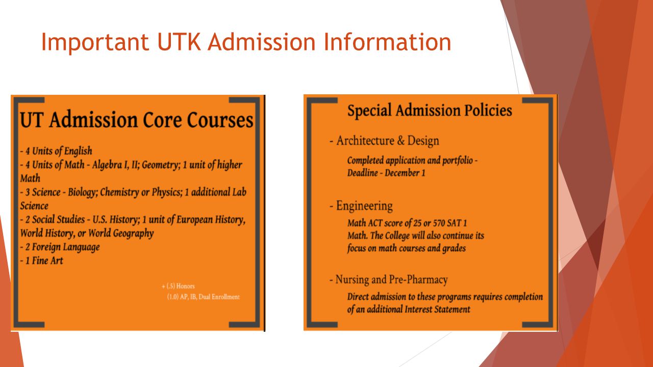 University Of Tennessee And Common App Information Ppt Download