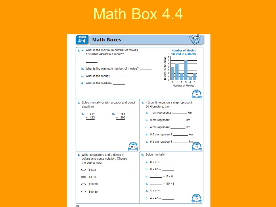 Math Box 4.4