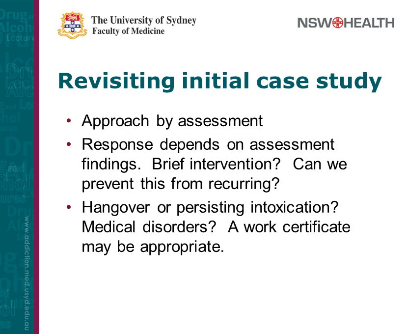 Brief Intervention May Prevent >> Clinical Skills C 2009 University Of Sydney Module Learning Brief Intervention May Prevent >> Clinical Skills C 2009 University Of Sydney Module Learning