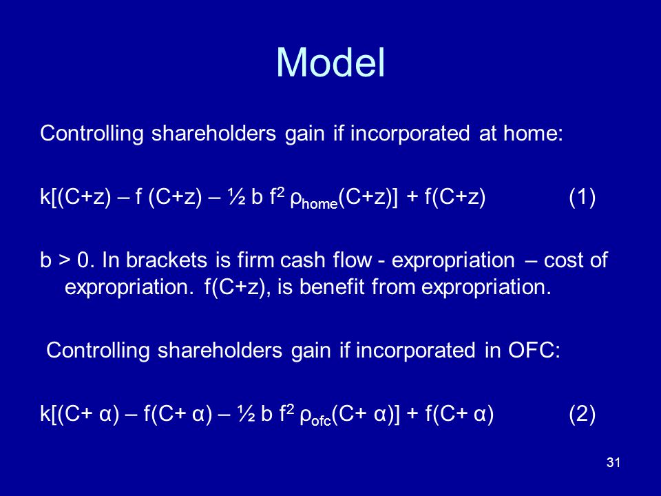 Incorporation In Offshore Financial Centers Naughty Or Nice Warren Bailey And Edith X Liu Cornell University 26 Th April Ppt Download