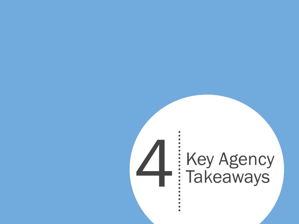 4 Key Agency Takeaways