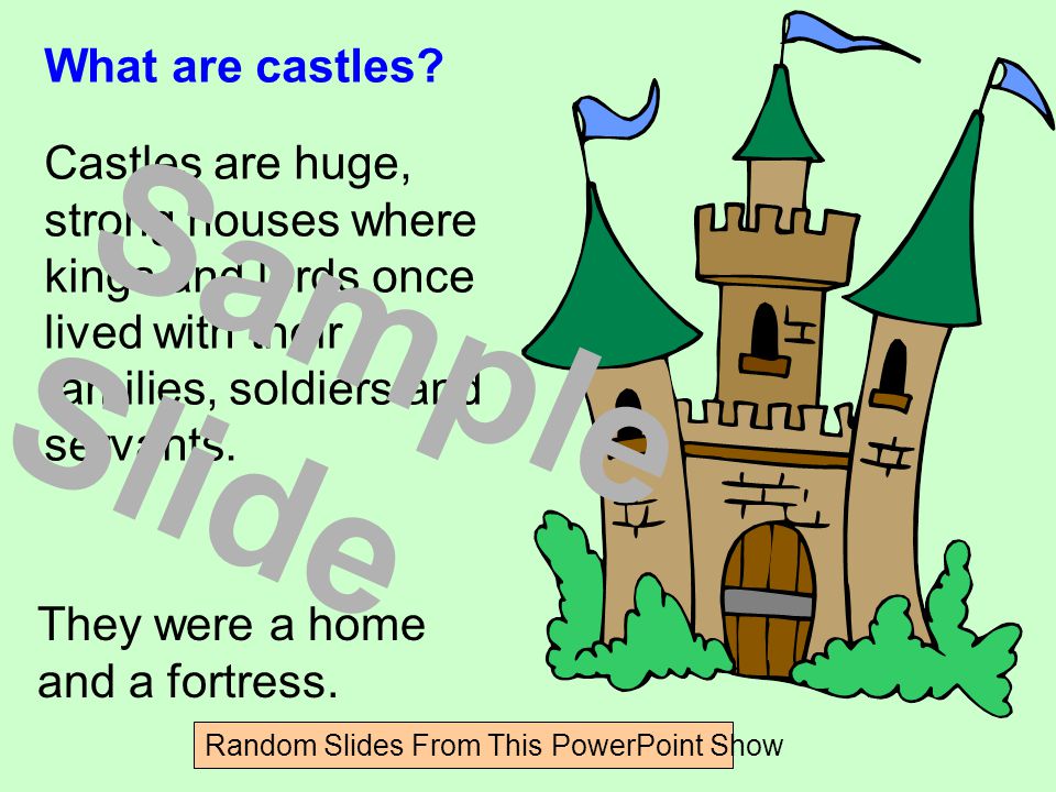 What are castles.
