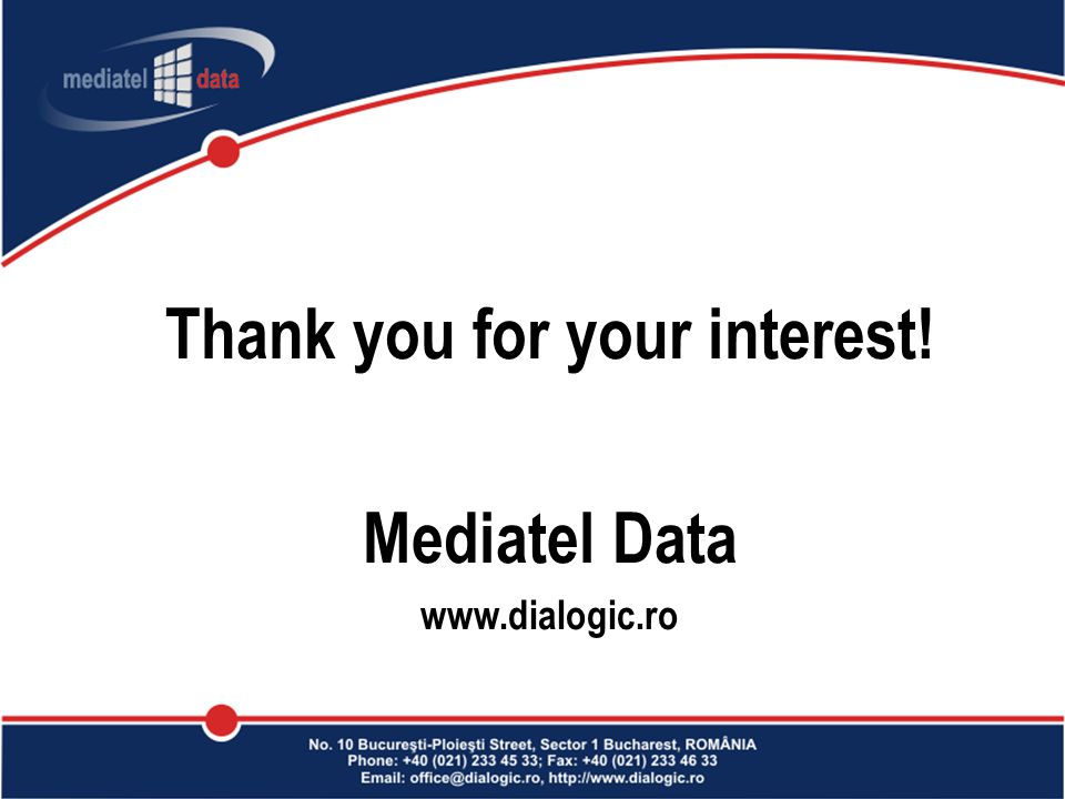 Thank you for your interest! Mediatel Data