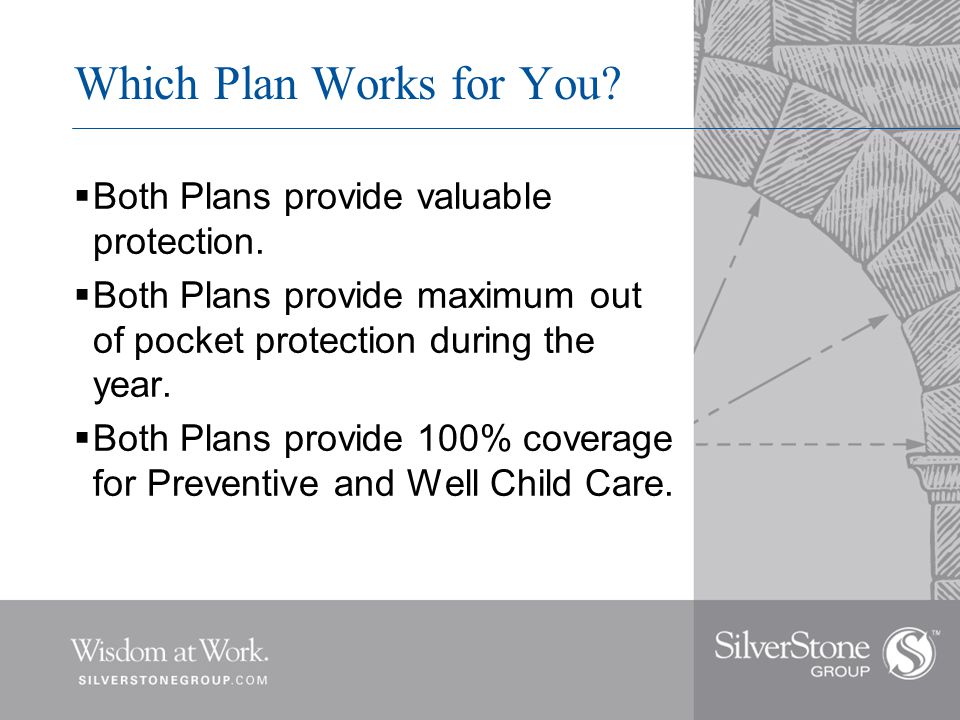 Which Plan Works for You.  Both Plans provide valuable protection.