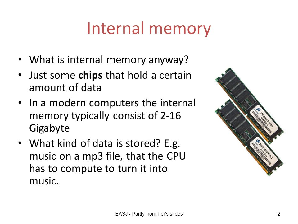 Rehearsals on Operating systems RAM and traditional memory in a computer  Source: Partly from Per S. Laursen. - ppt download