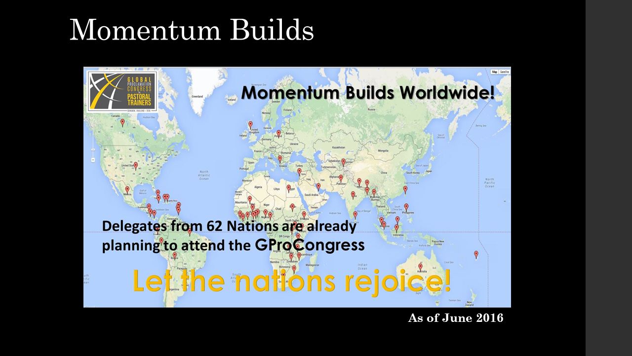 Momentum Builds As of June 2016