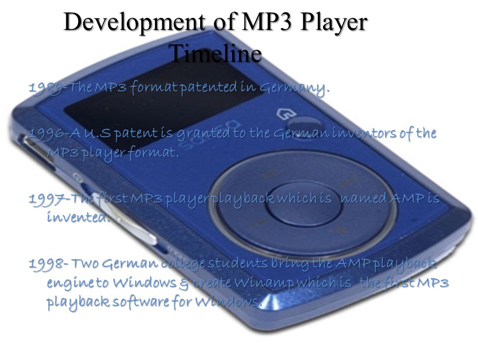 Personal Listening Device (MP3 Players). Who invented it? The inventors  named on the MP3 patent are Bernard Gill, Karl-Heinz Brandenburg, Thomas  Spores, - ppt download