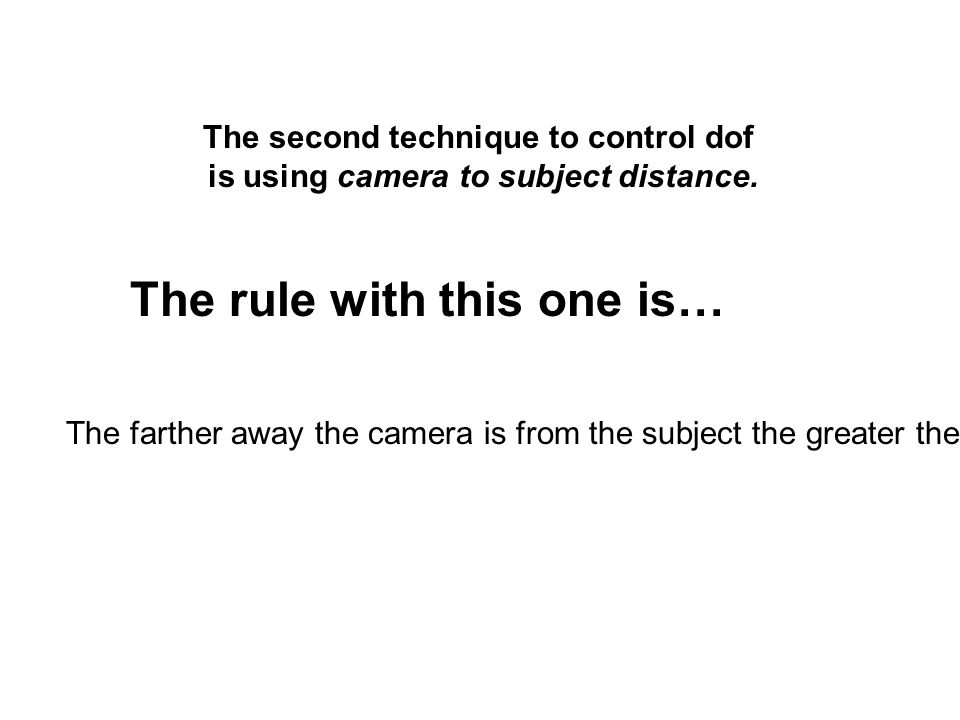 The shorter the lens ( like a 17 or 28mm lens) The greater the dof.