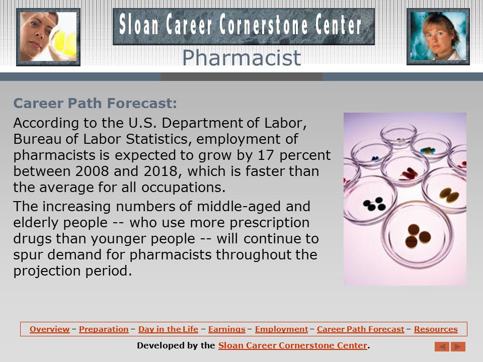 Employment: Pharmacists hold about 269,900 jobs in the United States.