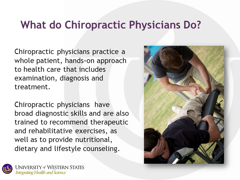 What do Chiropractic Physicians Do.
