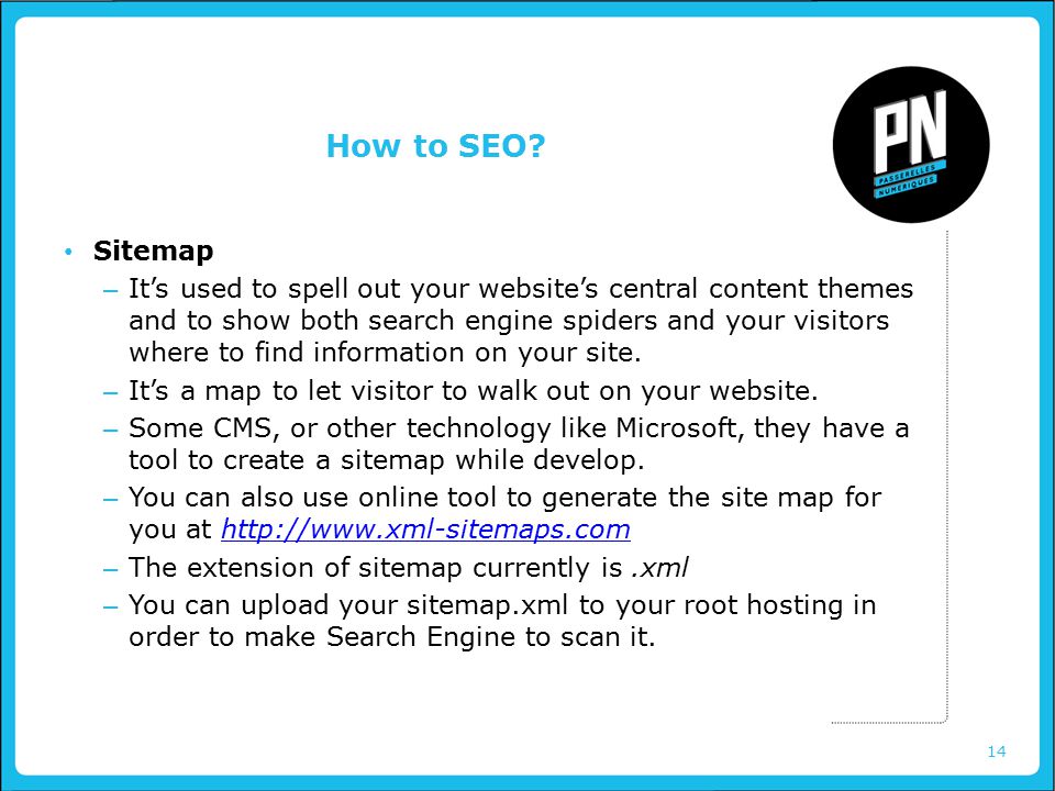 14 How to SEO.