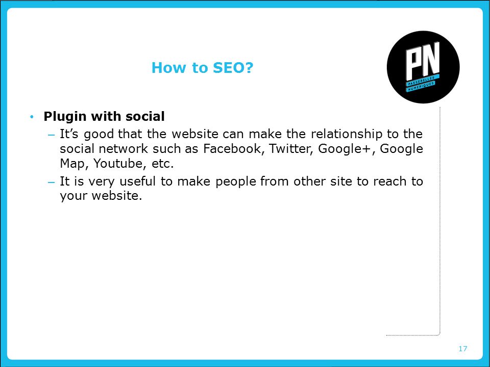 17 How to SEO.