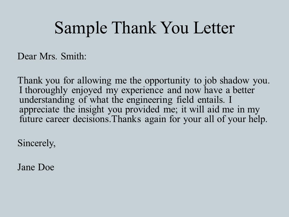 Thank You Letter Multiple Interviewers Sample from images.slideplayer.com