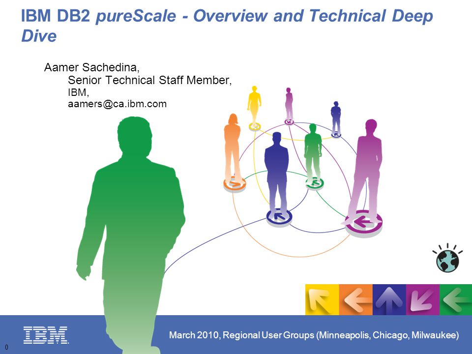 March 2010, Regional User Groups (Minneapolis, Chicago, Milwaukee) 0 IBM DB2 pureScale - Overview and Technical Deep Dive Aamer Sachedina, Senior Technical Staff Member, IBM,