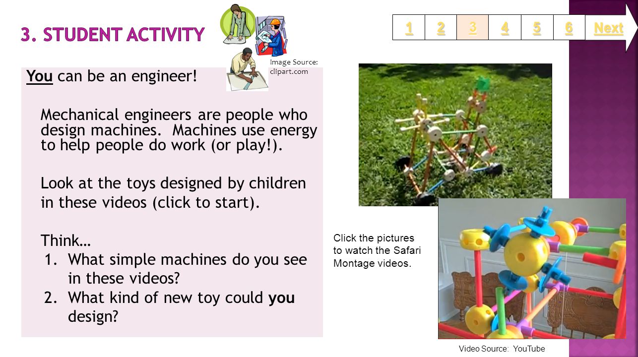 You can be an engineer. Mechanical engineers are people who design machines.