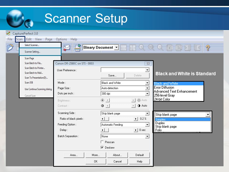 Capture Perfect Scanning Hints. Canon DR-2580C Scanner. - ppt download
