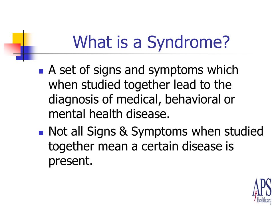 What is a Syndrome.