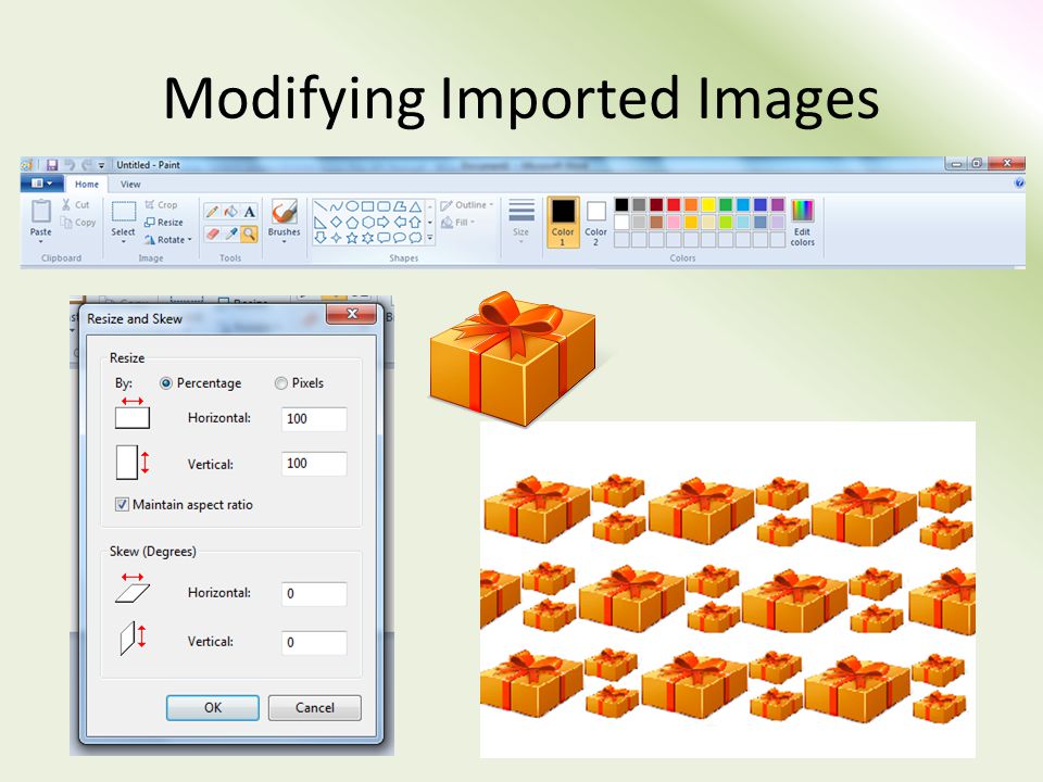 Modifying Imported Images
