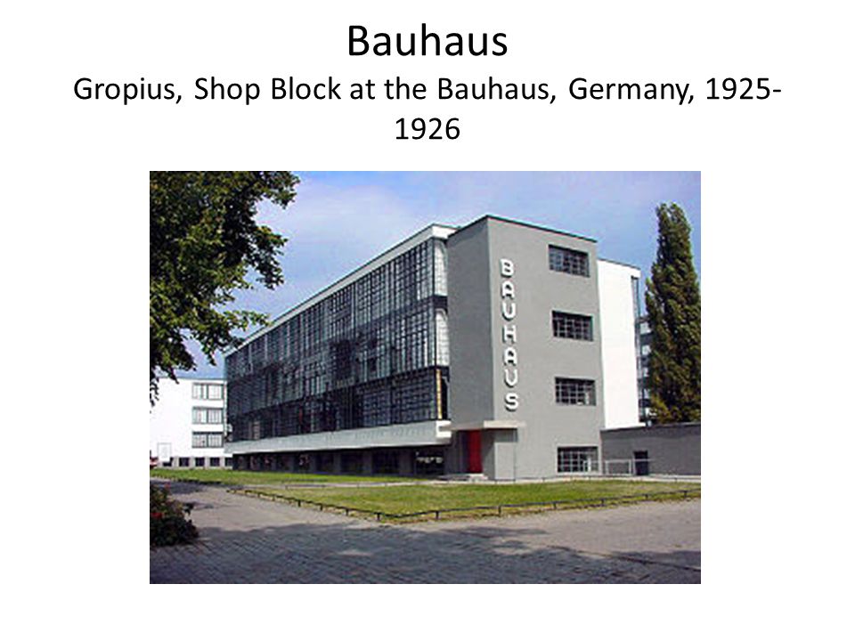 Bauhaus Gropius, Shop Block at the Bauhaus, Germany,