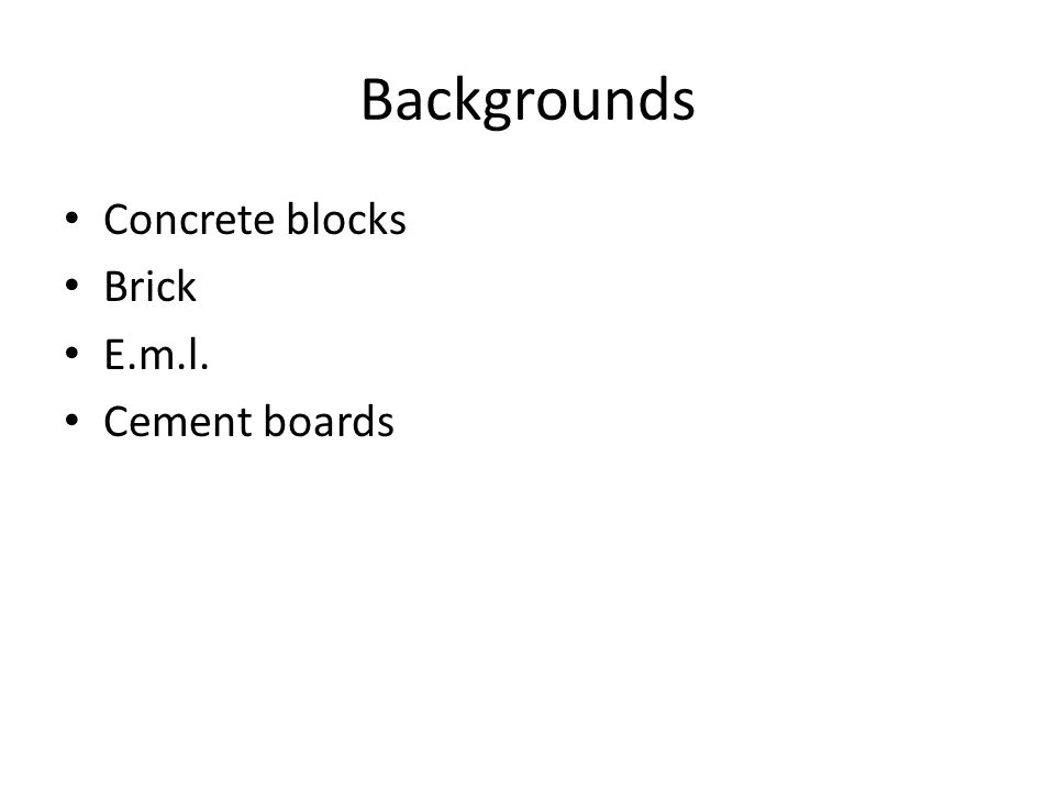 Backgrounds Concrete blocks Brick E.m.l. Cement boards