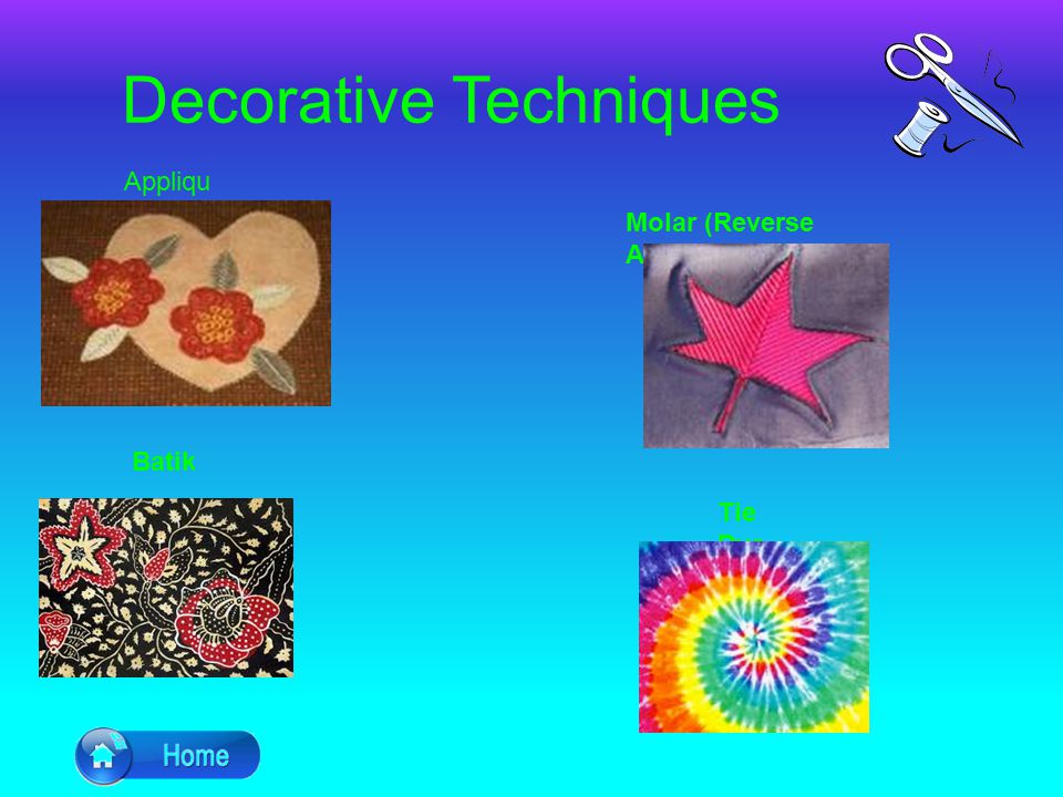 decorative techniques textiles