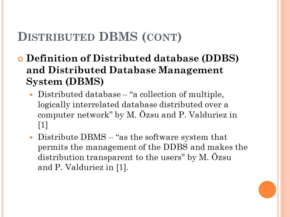 Ozsu Distributed Database Pdf