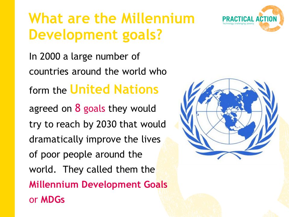 What are the Millennium Development goals.