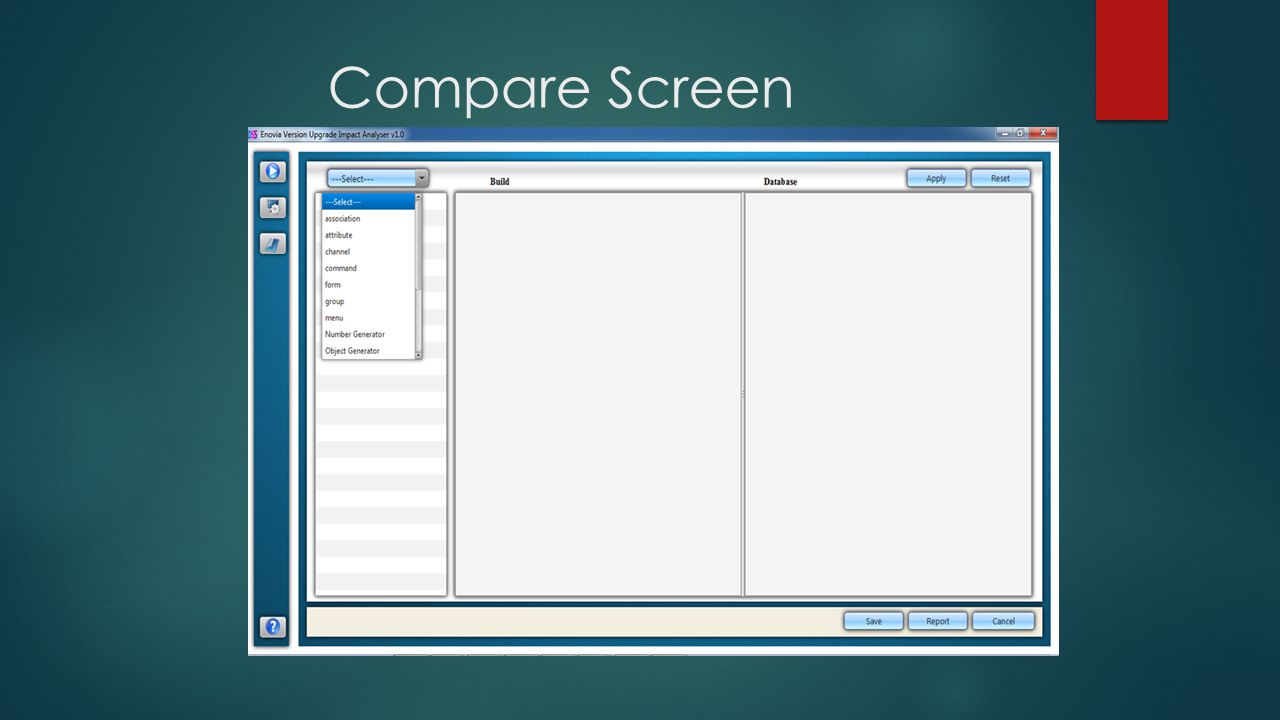 Compare Screen