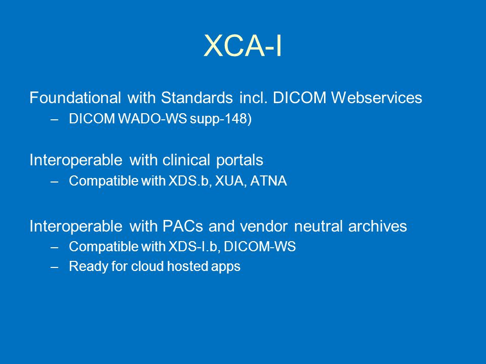 XCA-I Foundational with Standards incl.