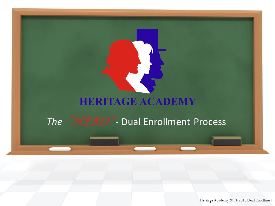 The HERO - Dual Enrollment Process Heritage Academy Dual Enrollment