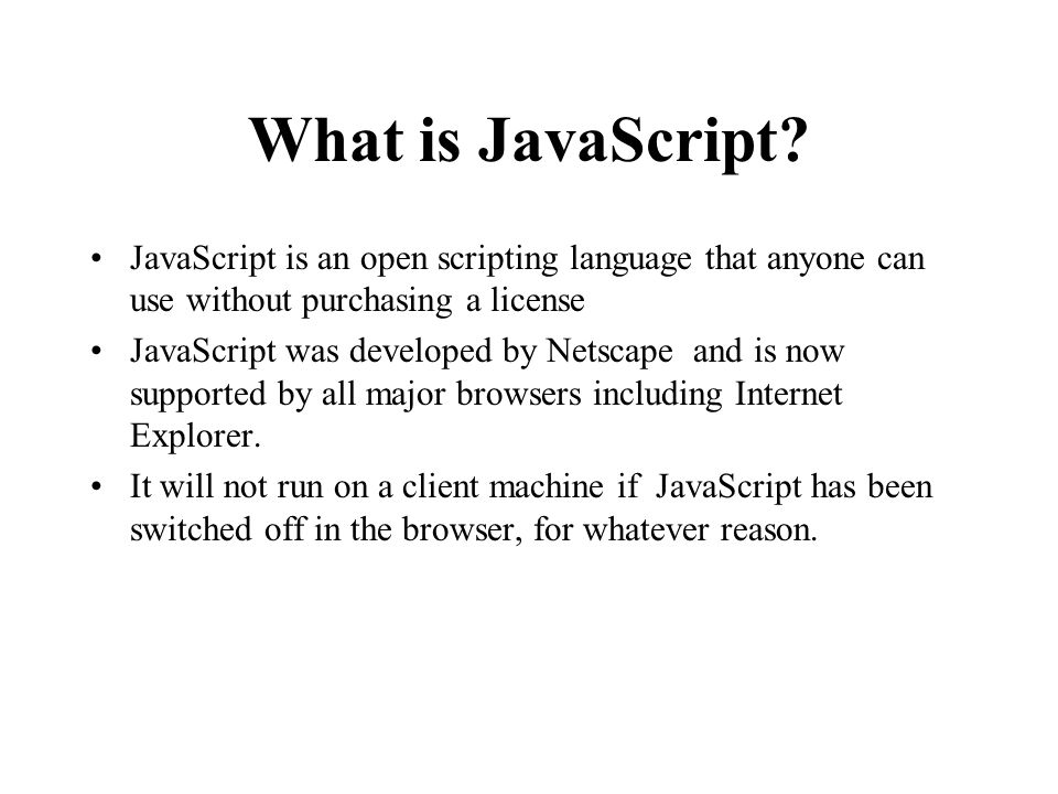 What is JavaScript.