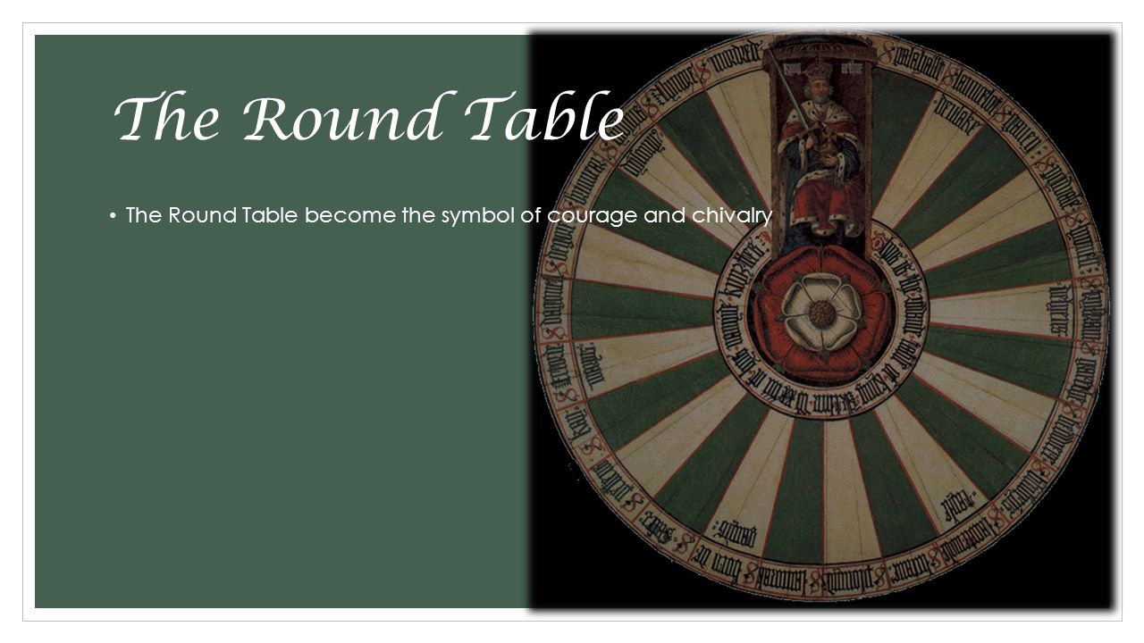 The Round Table The Round Table become the symbol of courage and chivalry