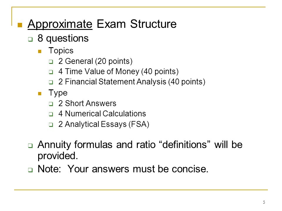 1 Corporate Finance Review For Midterm 1 Professor Scott